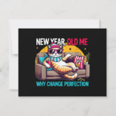 New Year Old Me Why Change Perfection Funny Humor (Rückseite)