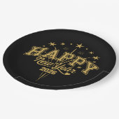 New Year Pappteller (Schrägansicht)