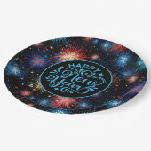 New Year Pappteller (Schrägansicht)