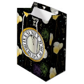 New Year Party Balloons Mittlere Geschenktüte (Vorderseite Schrägansicht)