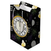 New Year Party Balloons Mittlere Geschenktüte (Rückseite Schrägansicht)