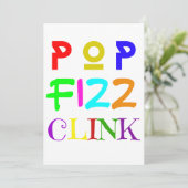 New Year Party Einladung (Stehend Vorderseite)