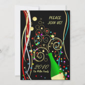 New Year Party Einladungen - Champagne Brunch (Rückseite)