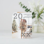 New Year Personalized Photo Postkarte (Stehend Vorderseite)