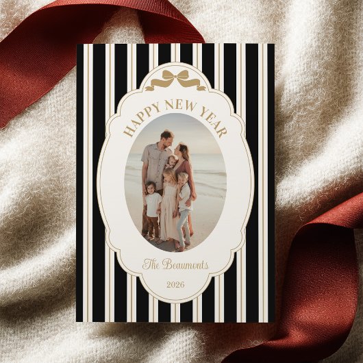 New Year Photo Holiday Card Feiertagskarte