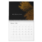 New Year Pine Gold Elegantes Corporate Party Kalender (Feb 2026)