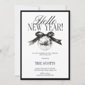 New Year’s Eve Hello New Year Disco Ball Einladung (Vorderseite)