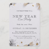 New Year’s Eve Party Invitation | Festive Gold Einladung (Vorderseite)