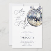 New Year’s Eve Party Shine Into the Disco Ball Einladung (Vorderseite)