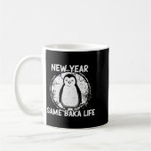 New Year Same Baka Life Baka Penguin Kaffeetasse (Links)