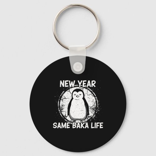New Year Same Baka Life Baka Penguin  Schlüsselanhänger (Vorderseite)
