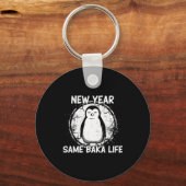 New Year Same Baka Life Baka Penguin  Schlüsselanhänger (Vorderseite)