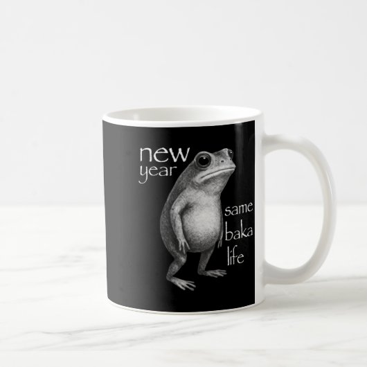 New Year Same Baka Life Funny Frog Joke Kaffeetasse (Rechts)