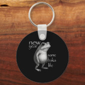 New Year Same Baka Life Funny Frog Joke  Schlüsselanhänger (Vorderseite)