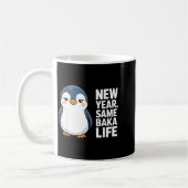New Year Same Baka Life Funny Penguin Anime Style  Kaffeetasse (Links)