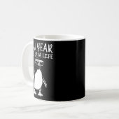 New Year Same Baka Life Funny Penguin Joke Kaffeetasse (Vorderseite Links)