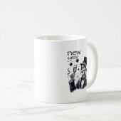 New Year Same Baka Life Funny Skeleton New Year's  Kaffeetasse (VorderseiteRechts)