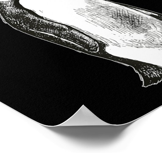 New Year Same Baka Life Humor Penguin Joke Poster (Ecke)