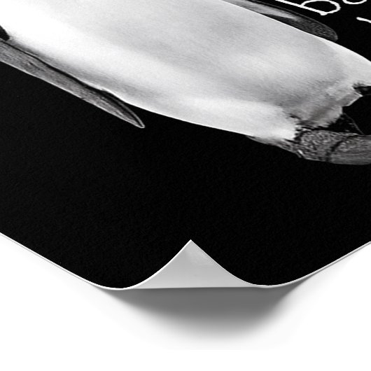 New Year Same Baka Life Penguin Joke Funny  Poster (Ecke)