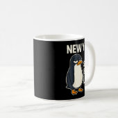 New Year Same Baka Life Penguin Joke  Kaffeetasse (VorderseiteRechts)