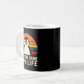 New Year Same Baka Life Penguin Joke Kaffeetasse (Vorderseite Links)