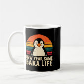 New Year Same Baka Life Penguin Joke  Kaffeetasse (Links)