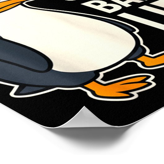 New Year Same Baka Life Penguin Joke Poster (Ecke)