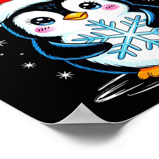 New Year Same Baka Life Penguin Joke  Poster (Ecke)