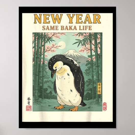 New Year Same Baka Life Penguin New Year 2026 Reso Poster (Vorne)