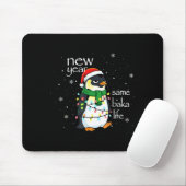 New Year Same Baka Life Penguin New Year Sarcastic Mousepad (Mit Mouse)