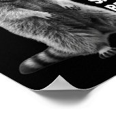 New Year Same Baka Life Raccoon Joke  Poster (Ecke)