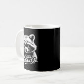 New Year Same Baka Life Raccoon Meme Funny Joke Kaffeetasse (Vorderseite Links)
