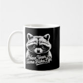 New Year Same Baka Life Raccoon Meme Funny Joke Kaffeetasse (Links)