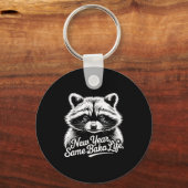 New Year Same Baka Life Raccoon Meme Funny Joke  Schlüsselanhänger (Vorderseite)