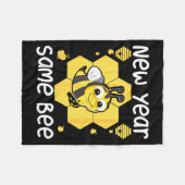 New Year Same Bee Meme Funny New Years Eve  Fleecedecke (Vorderseite (Horizontal))
