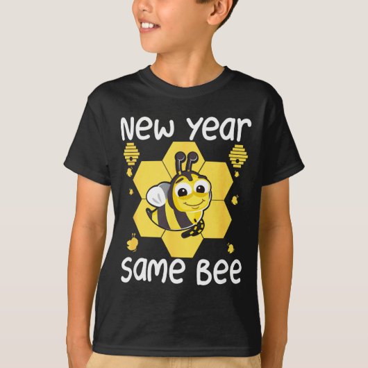New Year Same Bee Meme Funny New Years Eve  T-Shirt (Vorderseite)