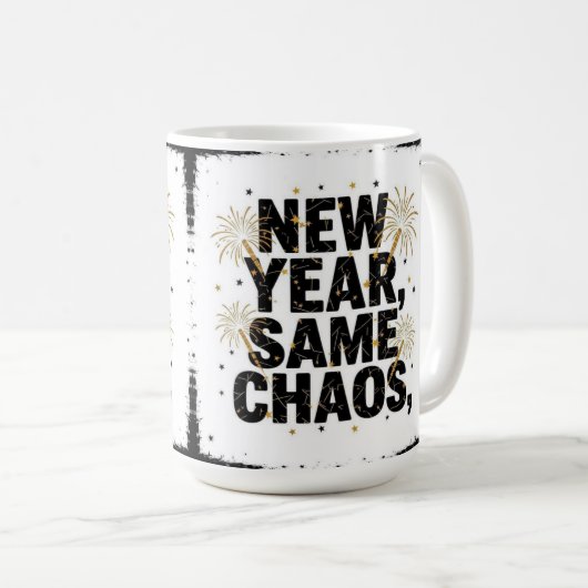 New year same chaos kaffeetasse (VorderseiteRechts)