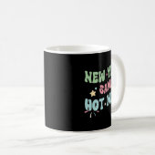 New Year Same Hot Mess Funny Design Kaffeetasse (VorderseiteRechts)