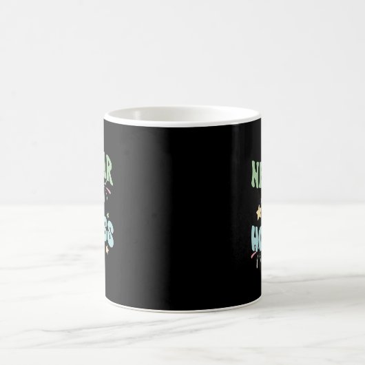 New Year Same Hot Mess Funny Design Kaffeetasse (Mittel)