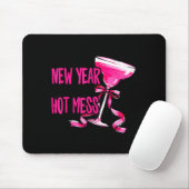 New Year Same Hot Mess Happy New Year 2026 Party Mousepad (Mit Mouse)