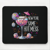 New Year Same Hot Mess Martini Tail New Year Women Mousepad (Vorne)