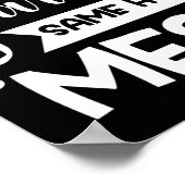 New Year Same Mess Funny New Year's Eve Poster (Ecke)