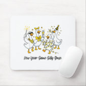 New Year Same Silly Goose Funny 2026 New Year Teac Mousepad (Mit Mouse)
