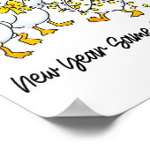 New Year Same Silly Goose Funny 2026 New Year Teac Poster (Ecke)