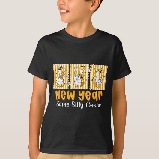 New Year Same Silly Goose Funny 2026 New Year Teac T-Shirt (Vorderseite)