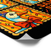 New Year Same Silly Goose Funny Retro Party Gift  Poster (Ecke)