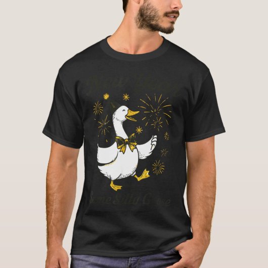 New Year Same Silly Goose New Year's Eve Party Fir T-Shirt (Vorderseite)