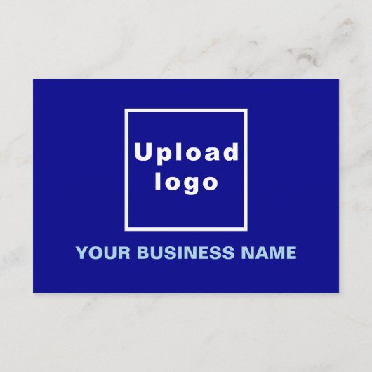 New Year Small Blue Flat Card (Rückseite)