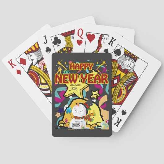 New Year Spielkarten (Rückseite)