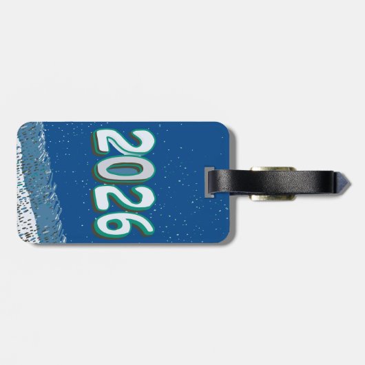 New year travel  gepäckanhänger (Rückseite horizontal)